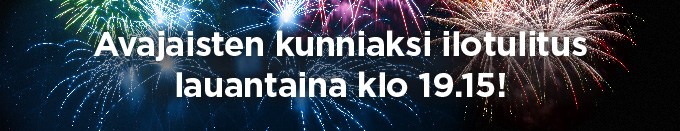 Lauantaina ilotulitus klo 19.15